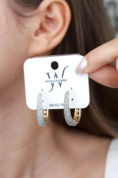 Jack Ferrero Luxury Steel/Not Darkening /Women's Earrings