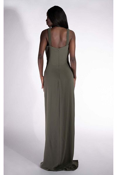 BOGAS Women's Long Khaki Dress Ingryd