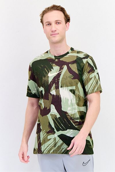 Nike Men Dri Fit Short Sleeve Training T-Shirt, Multicolor