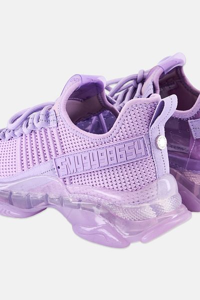 Steve Madden Women Lace Up Casual Sneaker, Lavender