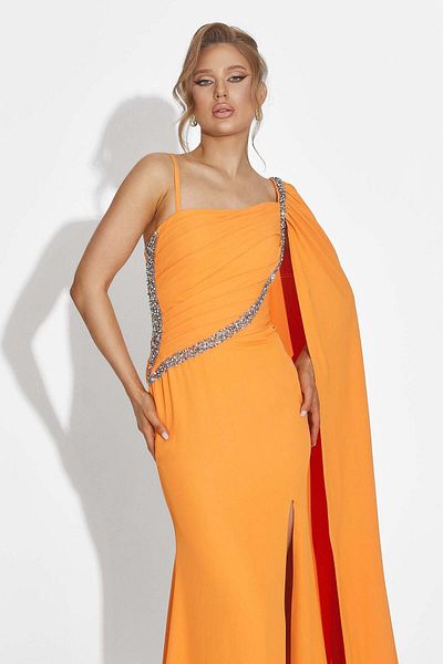 BOGAS Libre Women's Long Orange Dress