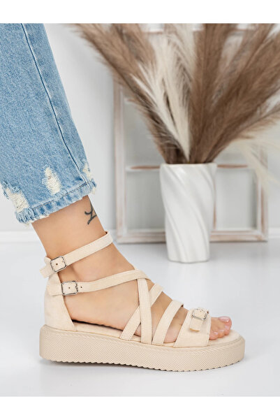 mei Sandale Dama cu Talpa Joasa 5H23 Bej | Mei