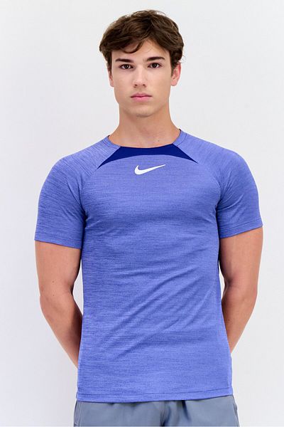 Nike Men Dri -Fit Short Sleeve Football T-Shirt, Slate Blue