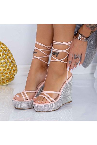 mei Sandale Dama cu Platforma XKK305 Roz (L32) Mei