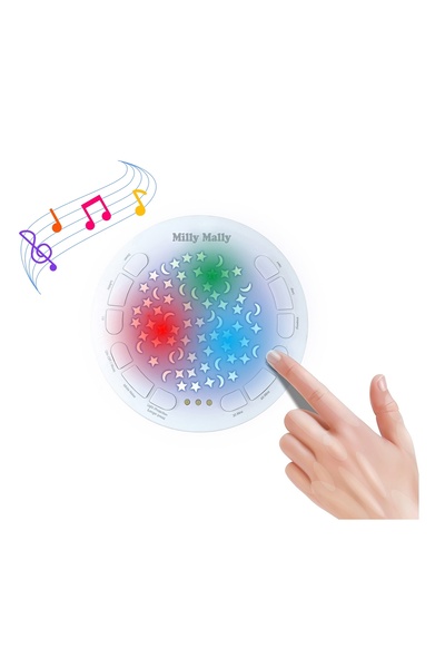 OEM White Teddy Bear with Projector, Sound & Light