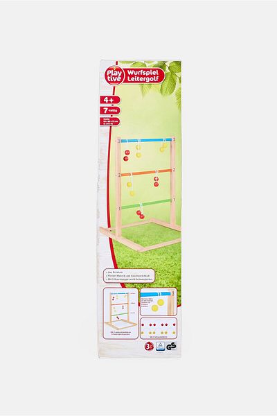 Playtive Junior Wooden Throwing Ladder Golf Game, Multicolor