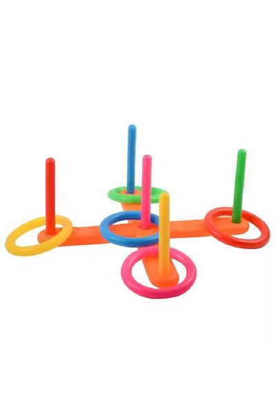 rexa Sport Toys Hoop Ring Toss Plastic Ring Toss Quoits Garden Game Pool Toy Outdoor Fun Set