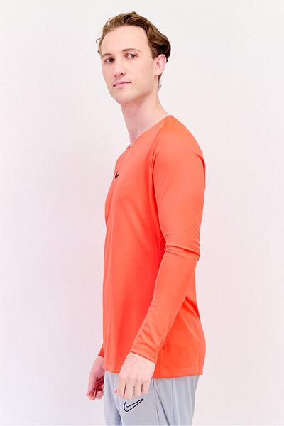 Nike Men Slim Fit Long Sleeve Football Jersey, Bright Red