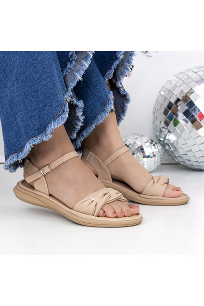 mei Sandale Dama cu Talpa Joasa 3GZ59 Bej | Mei