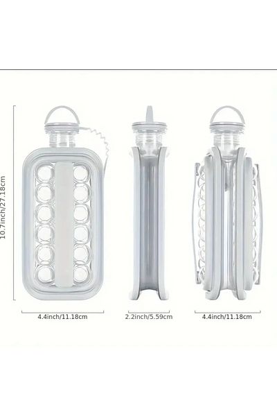 Biki Ice Ball Maker & Water Bottle 1.4L White
