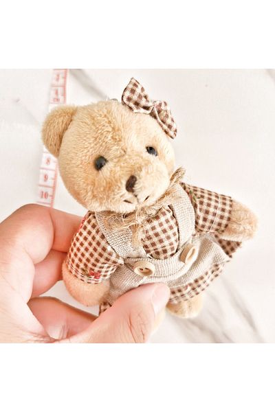 pegu baby collection سلسلة مفاتيح دب محشوة، إكسسوار للحقيبة، هدية