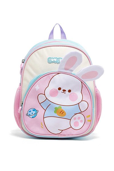 R&B White Nursery Girls Backpack