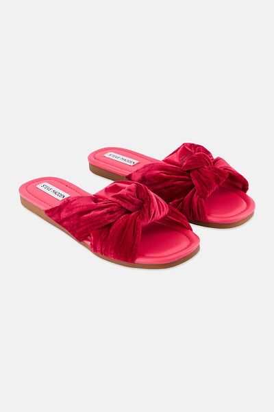 Steve Madden Women Aware Slip On Flats, Fuchsia