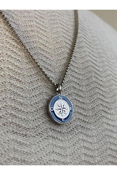 GWOMA 316 L الفولاذ المقاوم للصدأ بوصلة النجمة الشمالية هدية قلادة للحبيب، زو...