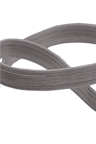 hapshoe Dark Gray 20 mm 5 Mt Durable Hard Flat Elastic Strip Rubber
