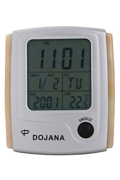 dojana Digital Alarm Clock White/Beige