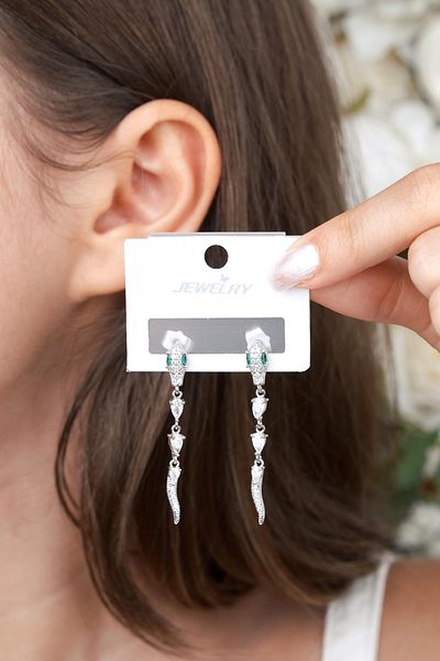 Jack Ferrero Luxury Steel/Not Darkening /Women's Earrings