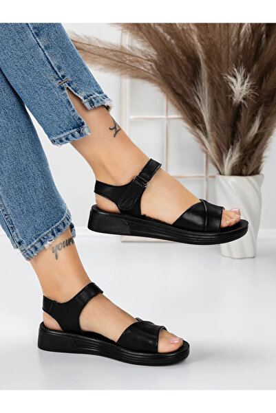 mei Γυναικεία Σανδάλια με Χαμηλή Σόλα 5XJ56 Μαύρα | Mei