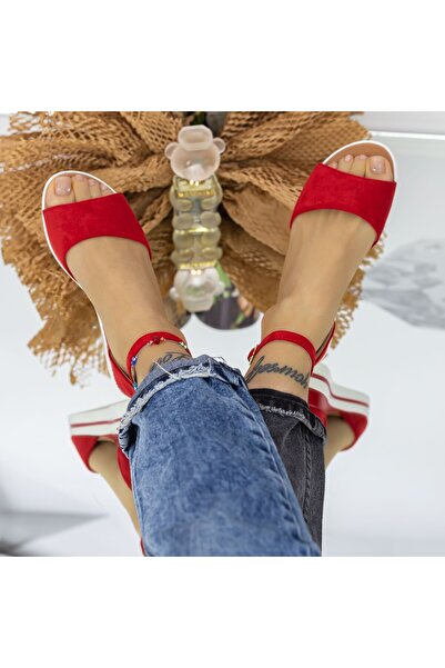 mei Women's Sandals PT23A Red (B38) Mei