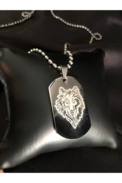GWOMA قلادة رجالية من الفولاذ - موديل وولف بور • للحبيب • للزوج • للأب • هدية...