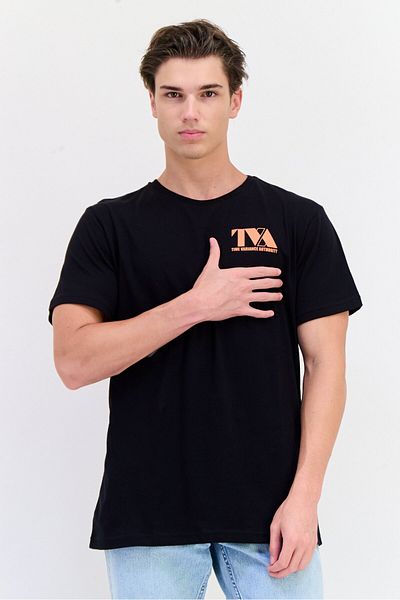 Funko Men Crew Neck Short Sleeve Graphic Print T-Shirt, Black