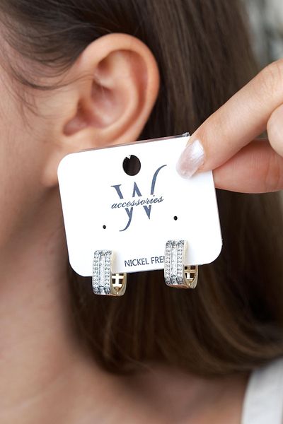 Jack Ferrero Luxury Steel/Not Darkening /Women's Earrings