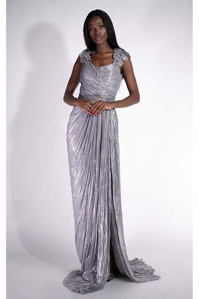 BOGAS Long Women's Dress Grey Belabisa