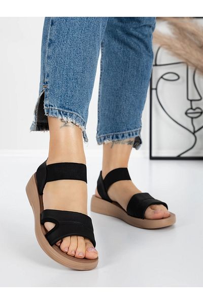 mei Sandale Dama cu Talpa Joasa 5XJ55 Negru | Mei