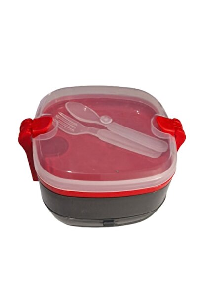 Agora Cutie alimente cu tacamuri Trio UR3206, gri cu rosu, 16 x 12cm