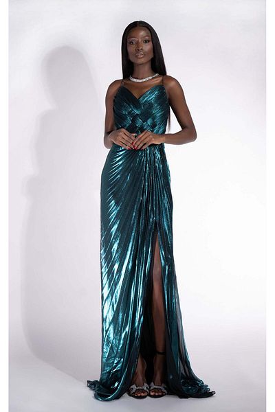 BOGAS Mylanka Women's Long Green Dress