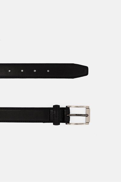 Steve Madden Kids Boy Leather Adjustable Belts, Black