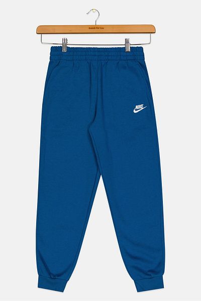 Nike Kids Boy Embroidered Logo Outdoor Sweatpants, Blue