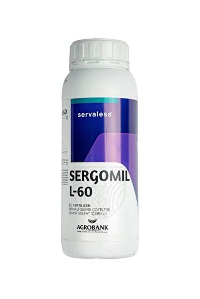SERVALESA Sergomil L60 1 Litre | Sistemik Bitkisel Bakırlı Gübre | Fitotoksik Olmayan Direnç Arttırıcı Formül