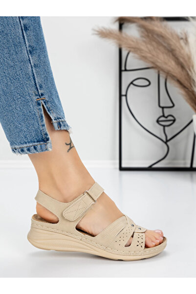 mei Sandale Dama cu Talpa Joasa 5GZ32 Bej | Mei