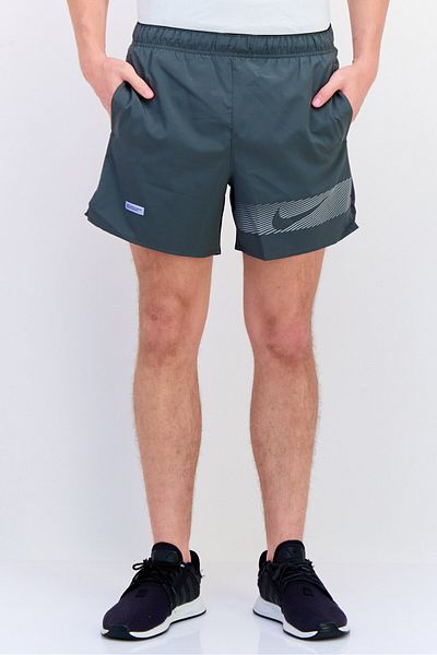 Nike Men Dri-Fit Running 5 Inseam Shorts, Dark Grey
