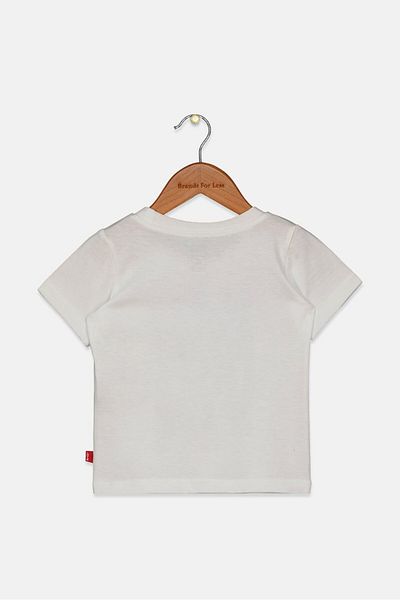 Levi's Toddlers Boy Crew Neck Short Sleeve Graphic Tee, White