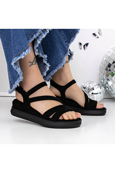 mei Γυναικεία Σανδάλια με Χαμηλή Σόλα 3GZ57 Μαύρα | Mei