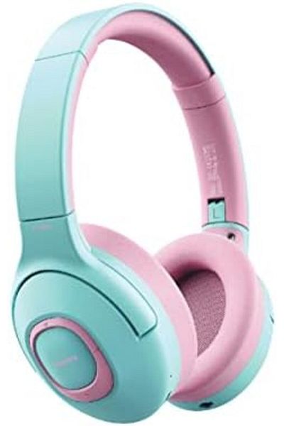 Promate Kids Wireless Bluetooth Headphones, Stylish Dual Microphone Volume Controlled 85dB to 93dB H