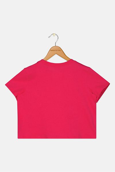 Nike Kids Girl Brand Logo Short Sleeves Training Top, Fuchsia
