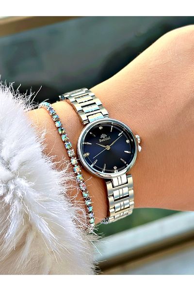 Bentini Women's Wrist Watch with Steel Band - Waterproof, Calendar, 2-Year Warranty