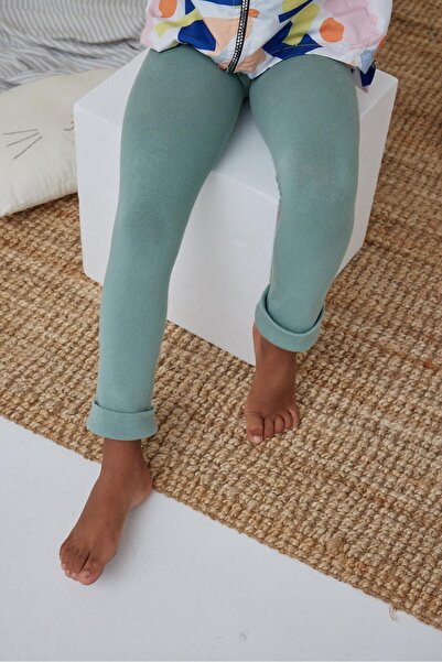 Katia&Bony Children's Cotton Leggings Trousers Green