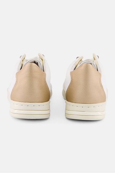 Geox Women D Jaysen Lace Up Casual Shoes, White