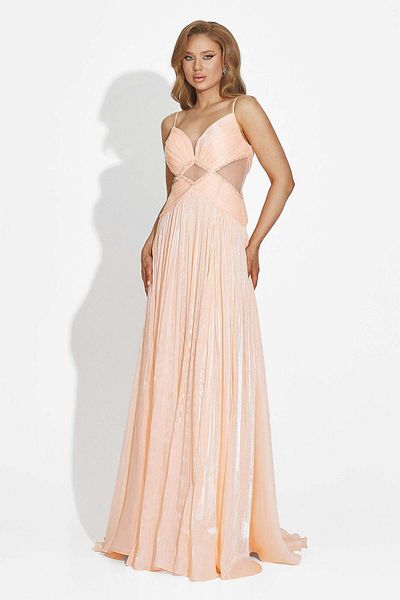 BOGAS Latisha Peach Long Women's Dress
