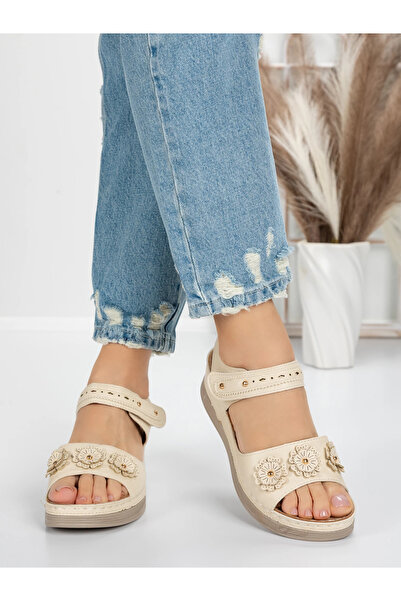 mei Sandale Dama cu Talpa Joasa 5GZ18 Bej | Mei