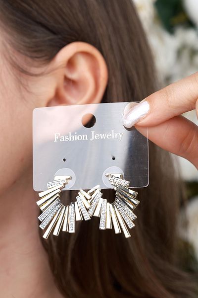 Jack Ferrero Luxury Steel/Not Darkening /Women's Earrings