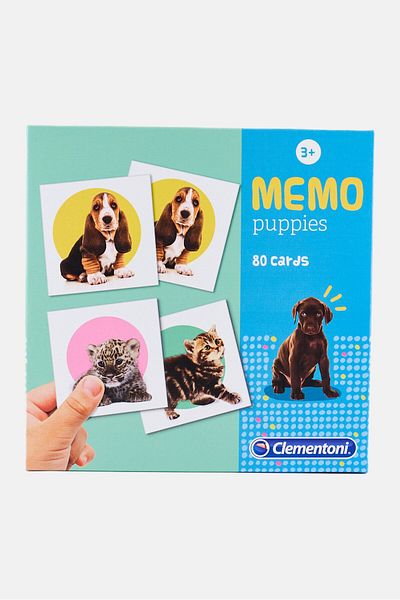 CLEMENTONI Memory Memo Puppies Animal 80 Cards