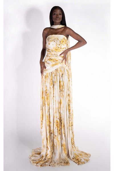 BOGAS Layne Women's Long Yellow Dress
