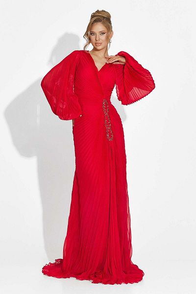 BOGAS Linares Long Red Women's Dress