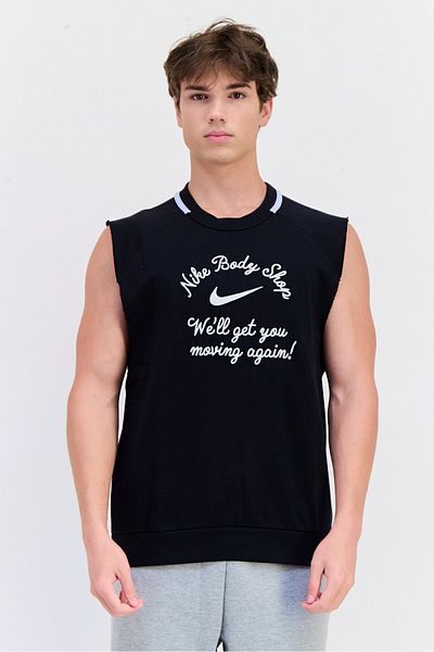 Nike Men Sportswear Fit Sleeveless Training Vest, Black