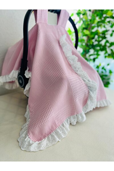 eyma home غطاء عربة الأطفال ذو الكشكشة البوهيمي